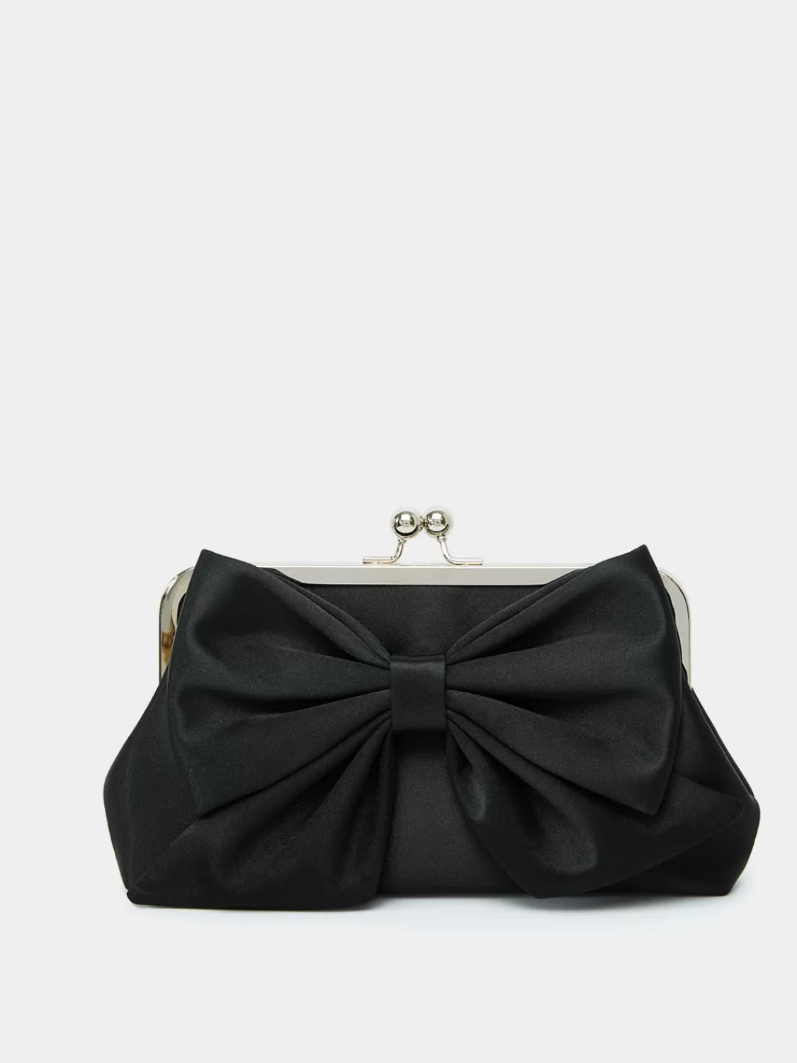 Suzy Shier Handbags By Le Château*Satin Clutch With Bow