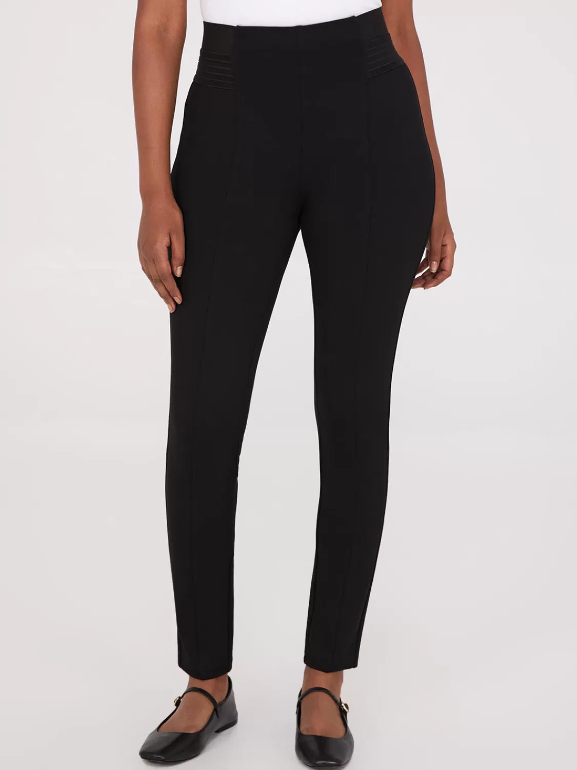 Suzy Shier Pants*Skinny Pants With Exposed Waistband