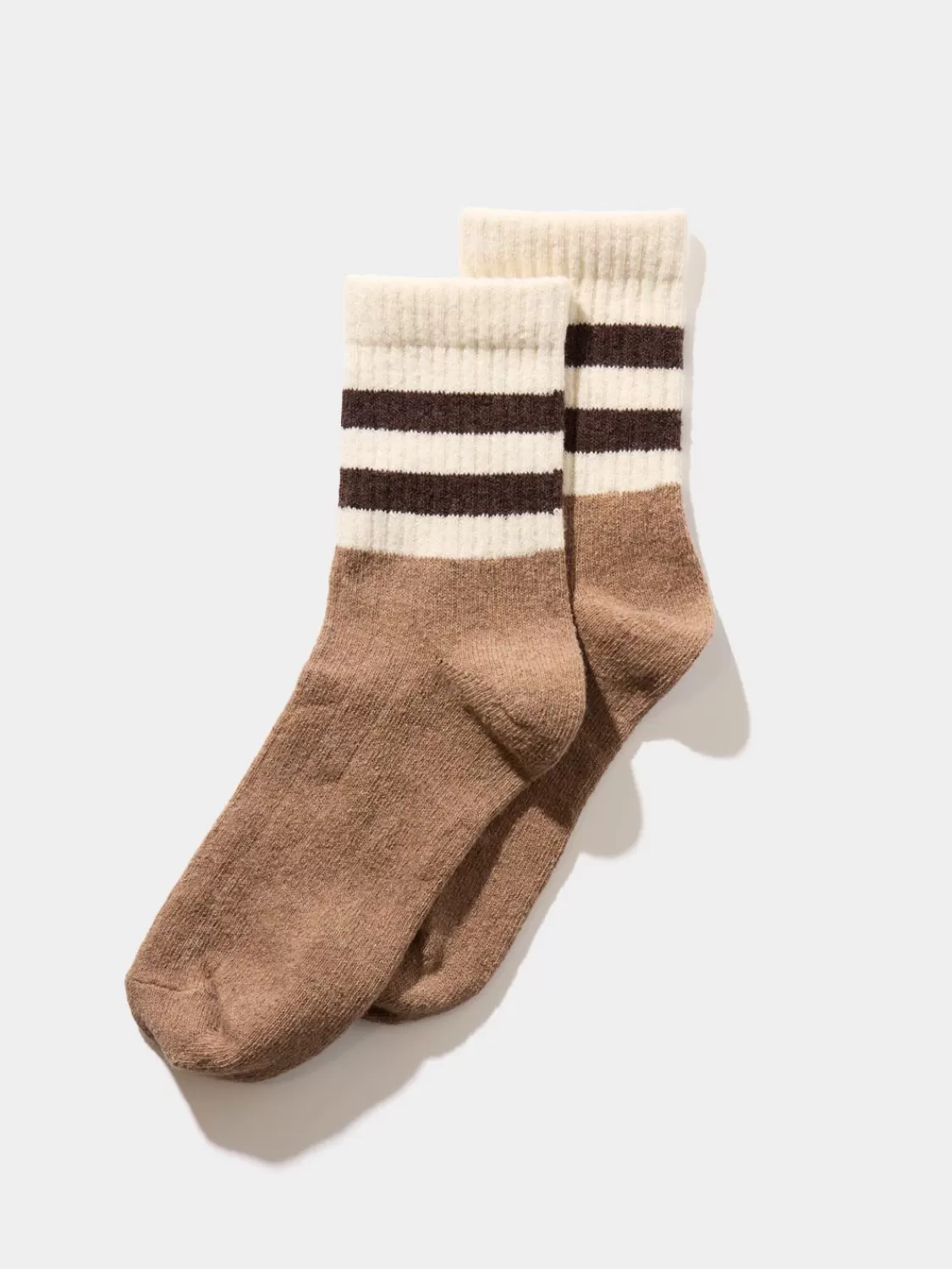 Suzy Shier Socks & Tights*Striped Cuff Quarter Socks